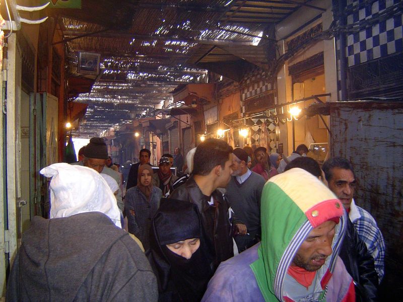 Into the suq, or souk, or market.