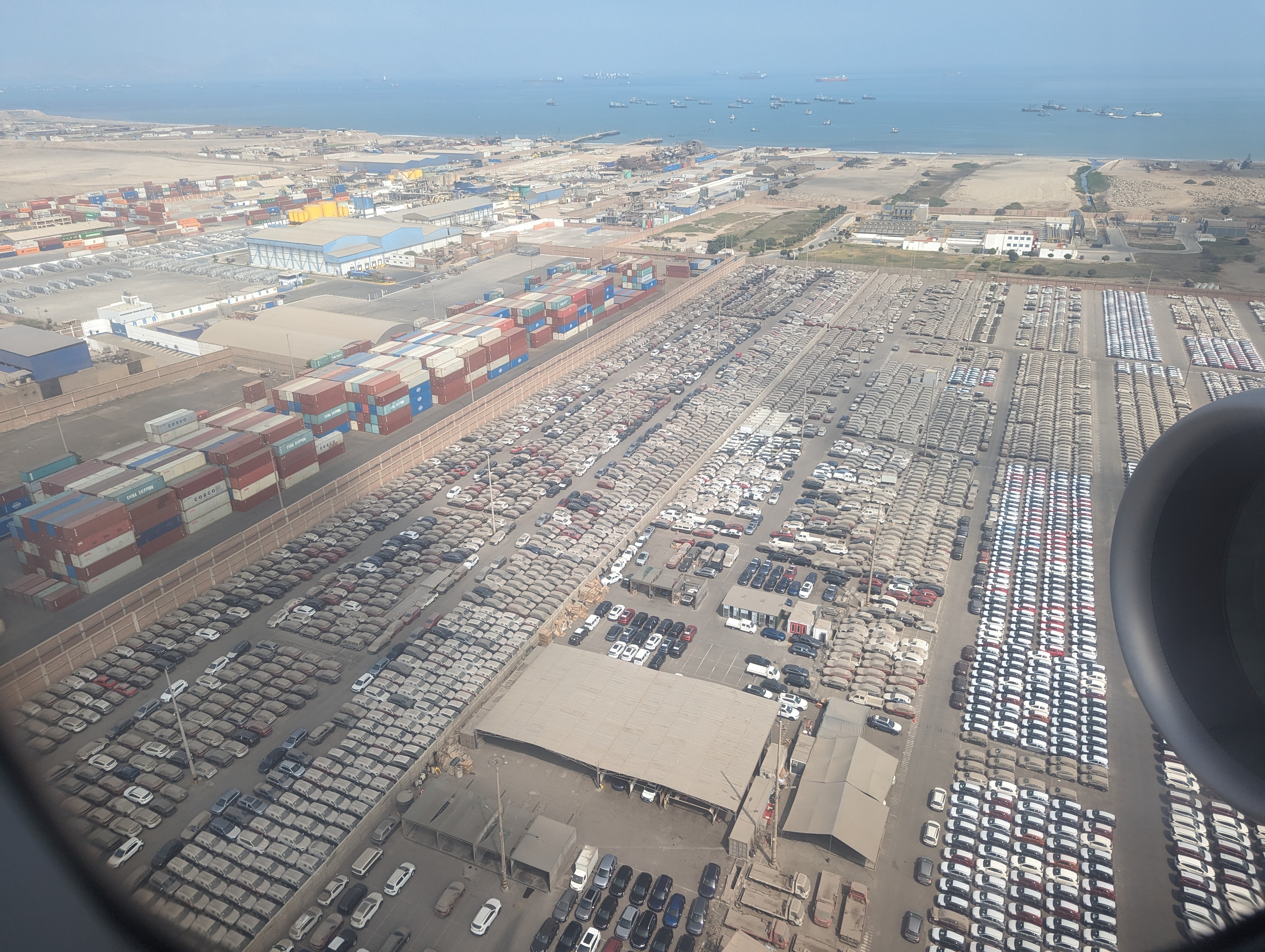 Just north of Lima's airport: Terminales Portuanos Peruano.