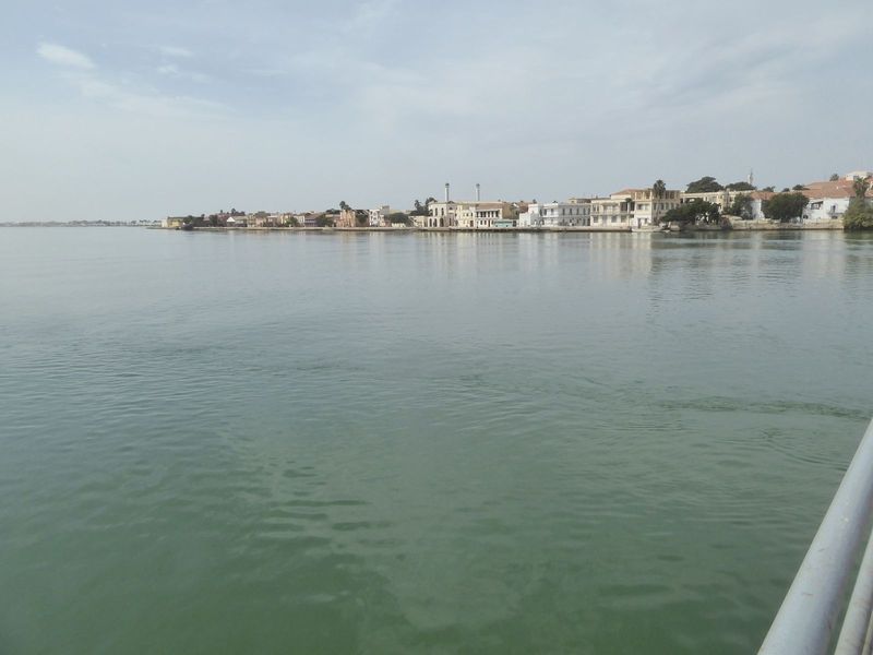 Here's the view from the bridge toward the lower half of the island. The island is less than two miles long and only a few hundred meters wi