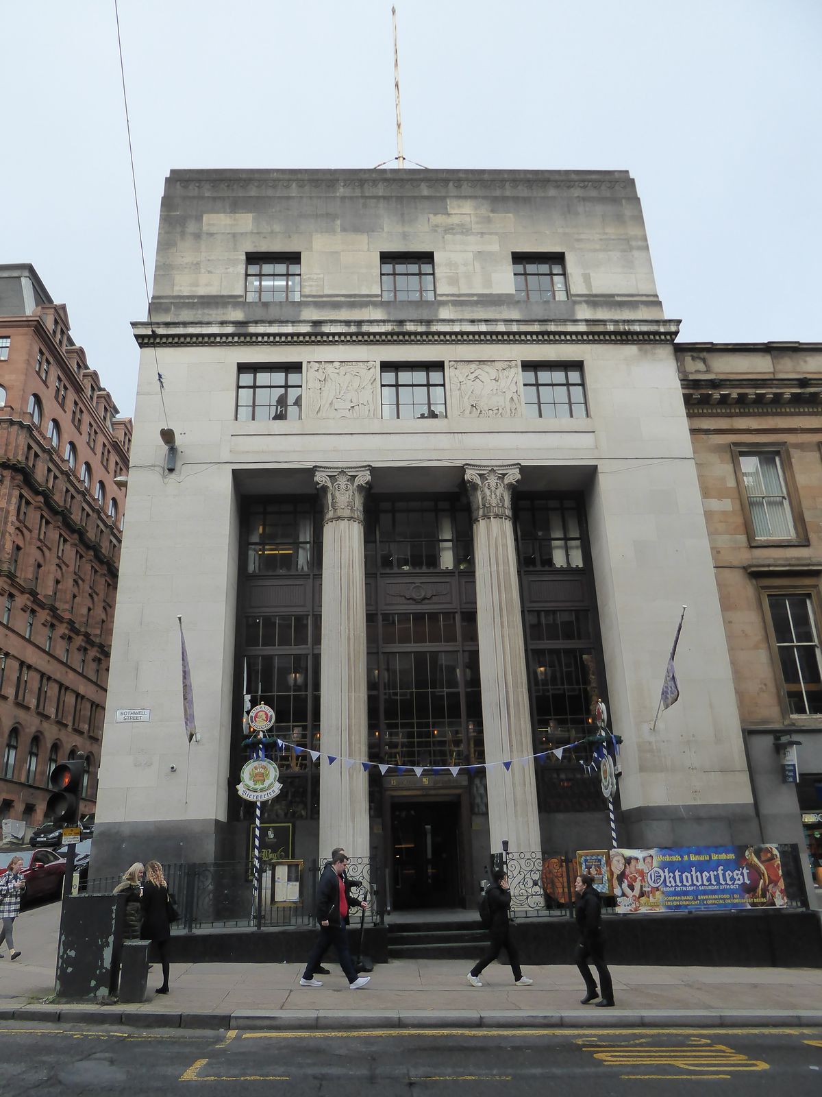 About 30 years later, Miller simplified things but was still all white in this building for the Commercial Bank, later the Royal Bank of Sco