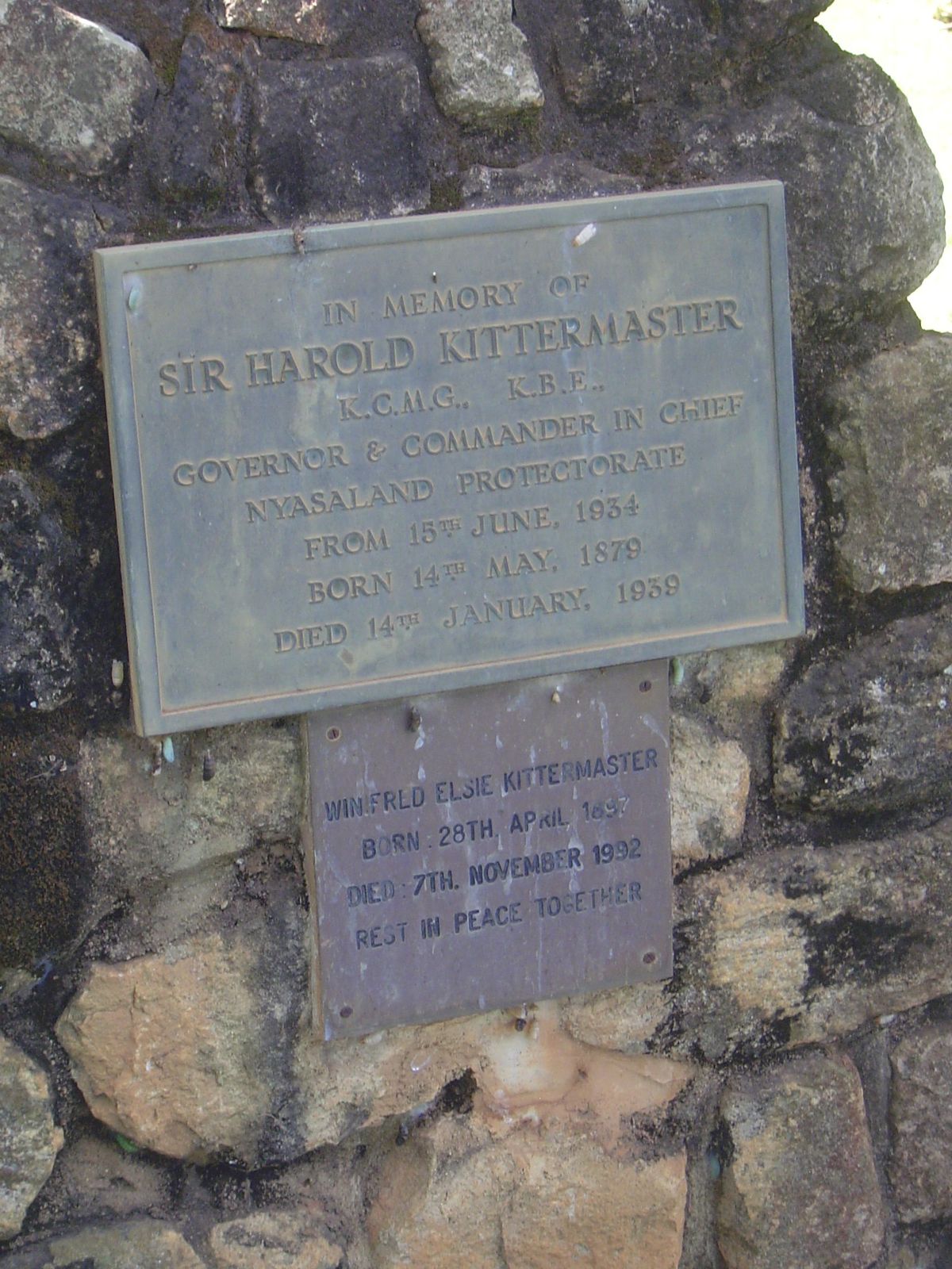 His wife stayed on long, long after his death.