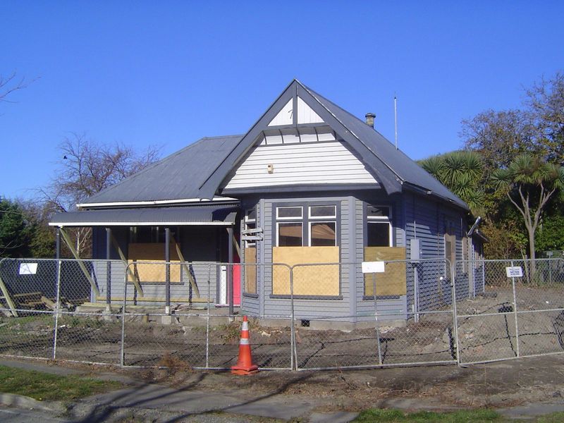Here's a home that could have been repaired, if not for the wholesale condemnation. Owners within and beyond the boundary of the condemned a