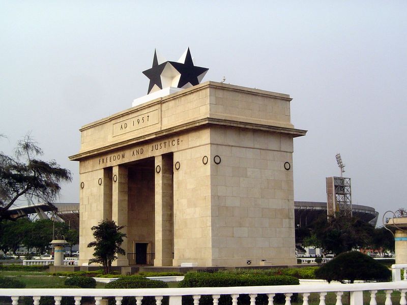 Independence Square. Richard Wright writes of Nkrumah telling a crowd, "We prefer self-government with danger to servitude in tranquility!" 