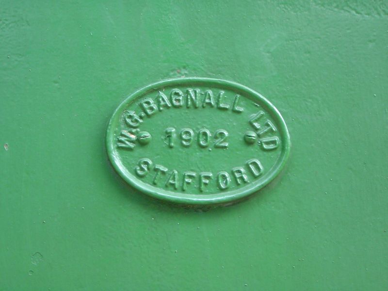 Builder's plate.