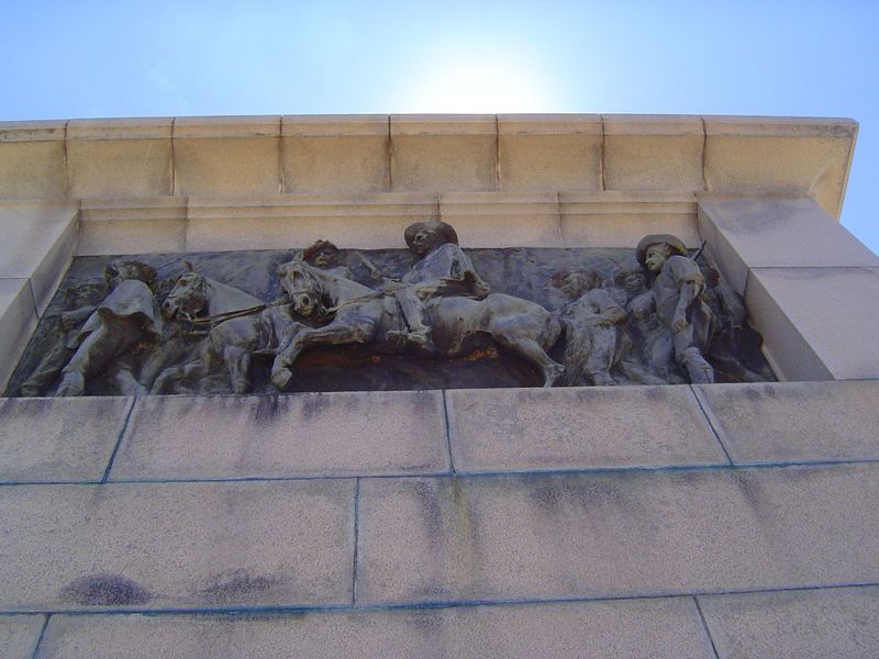 The inscription reads: "To the Enduring memory of Allan Wilson and His Men whose names are herein inscribed and who fell in fight against th