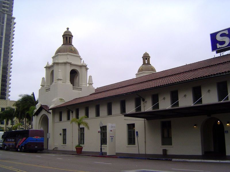The Santa Fe depot was at one time the biggest Santa Fe station on the west coast. It was built for the Panama-Pacific International Exposit