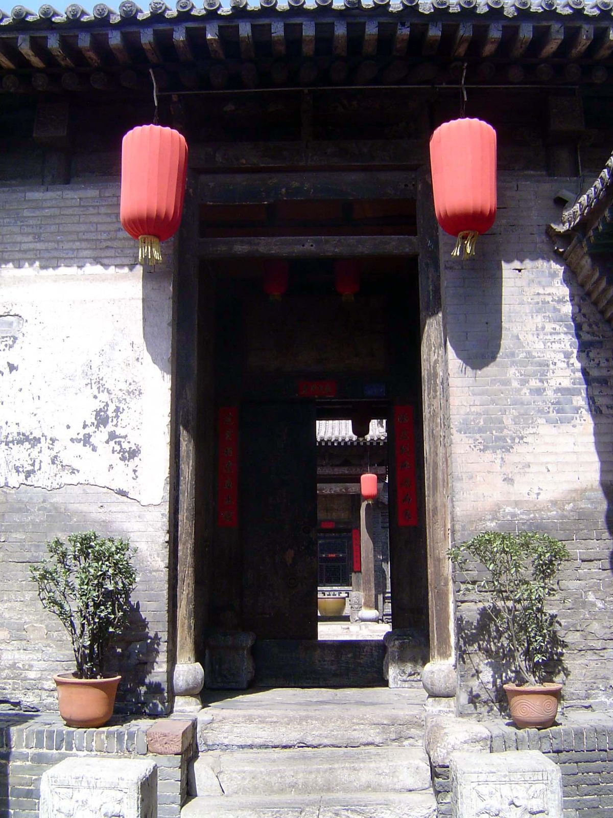 A courtyard house renovated as a hotel.