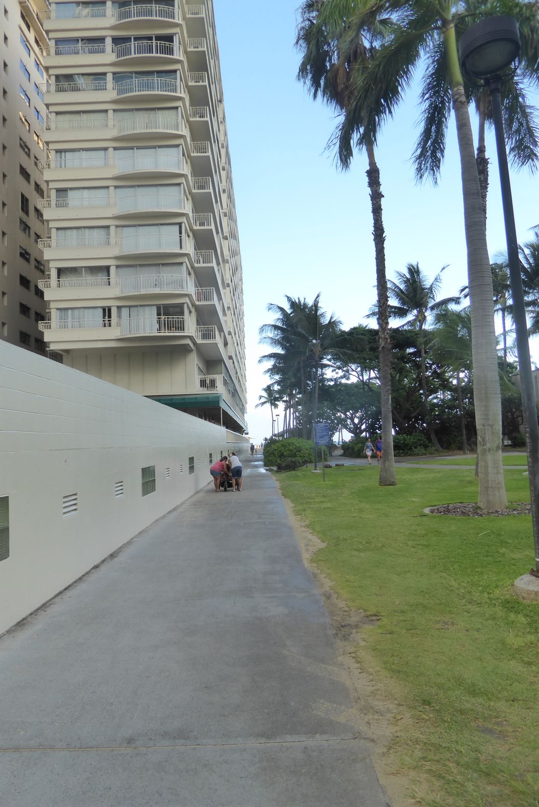 But suppose you want to live near Waikiki, and you don't want to live in a hotel.  Well, can you walk a bit?