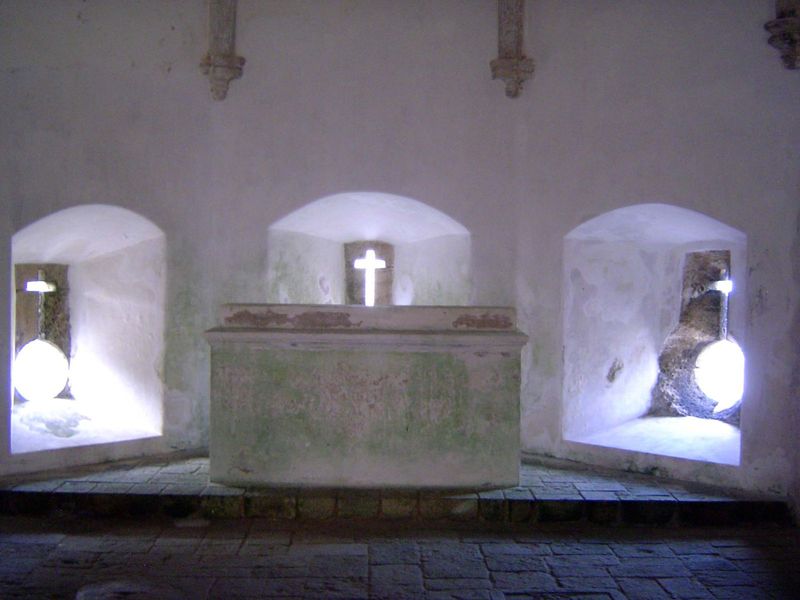 The severe interior.