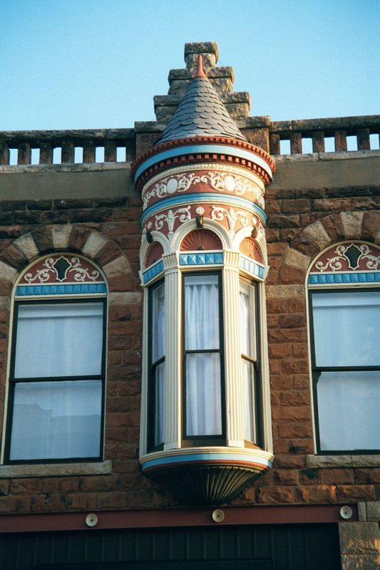 The town's architectural style was soon set by Joseph Foucart, an architect with an abundance of European pattern books. Here, his De Steign