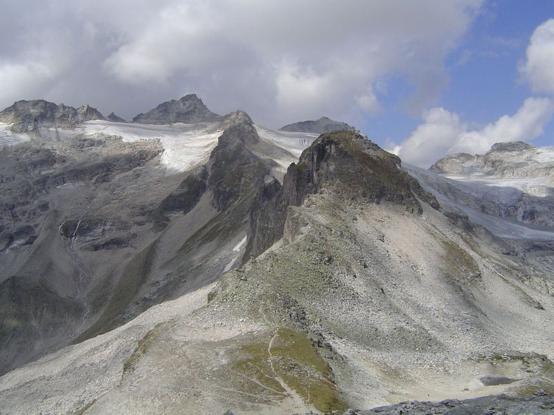 Italy on the shade side of the Kalser Tauern.