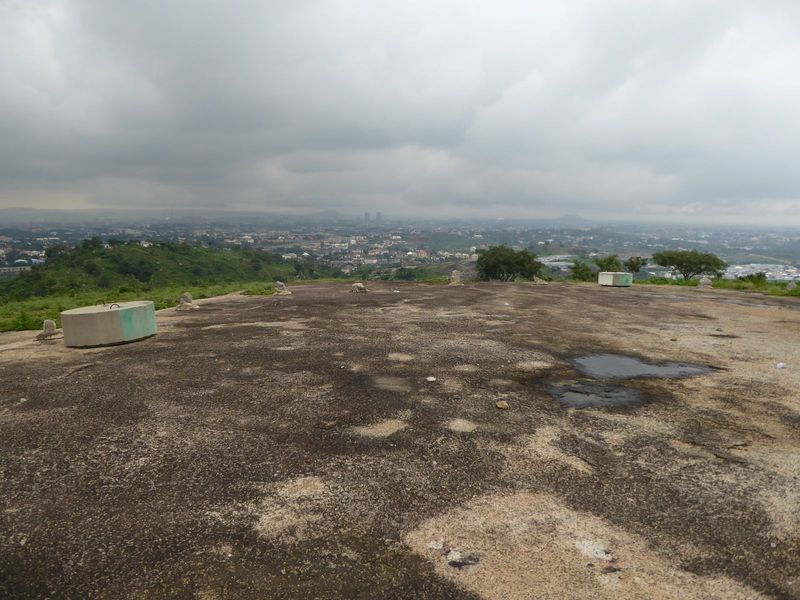 The tourist authorities were impressed enough to come up and plonk down these cylindrical blocks to mark the site of a forthcoming tourist c