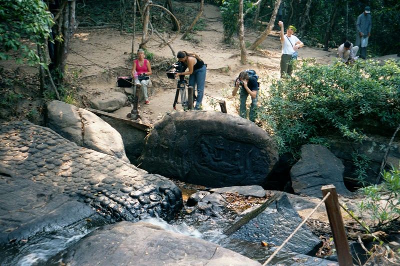 The curse of Mr. Eastman: serious photographers up at Kopal Spien. The woman in the center deserves full marks for having carried her gear u