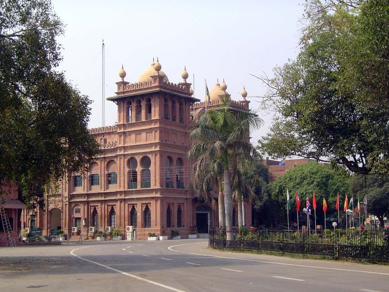 A campus building.