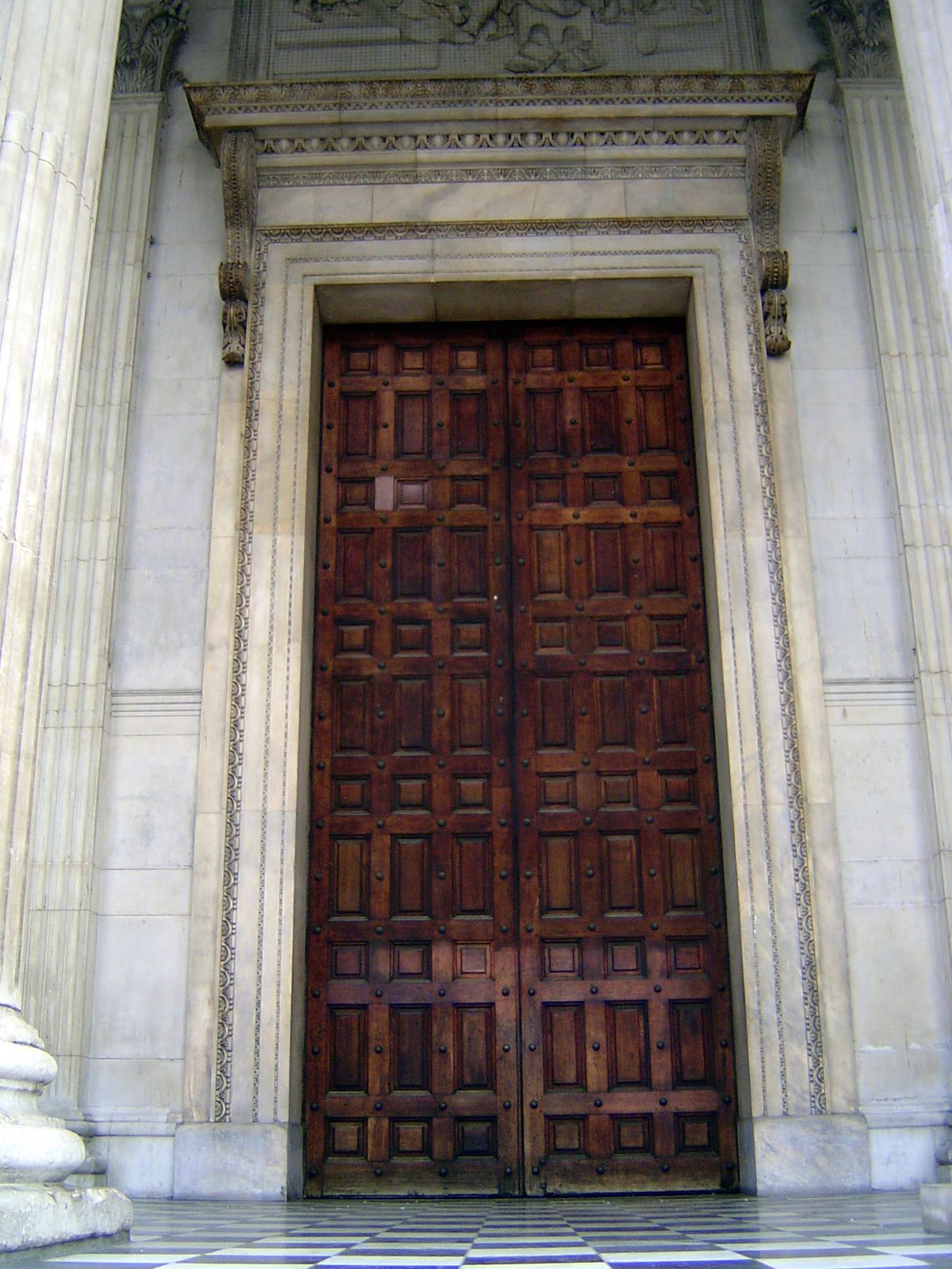 The front door.