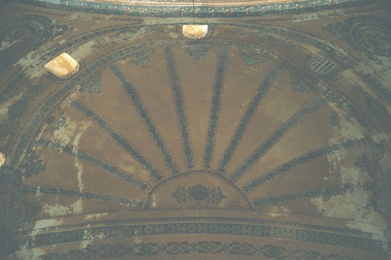 The shell of one of the adjoining half-domes.