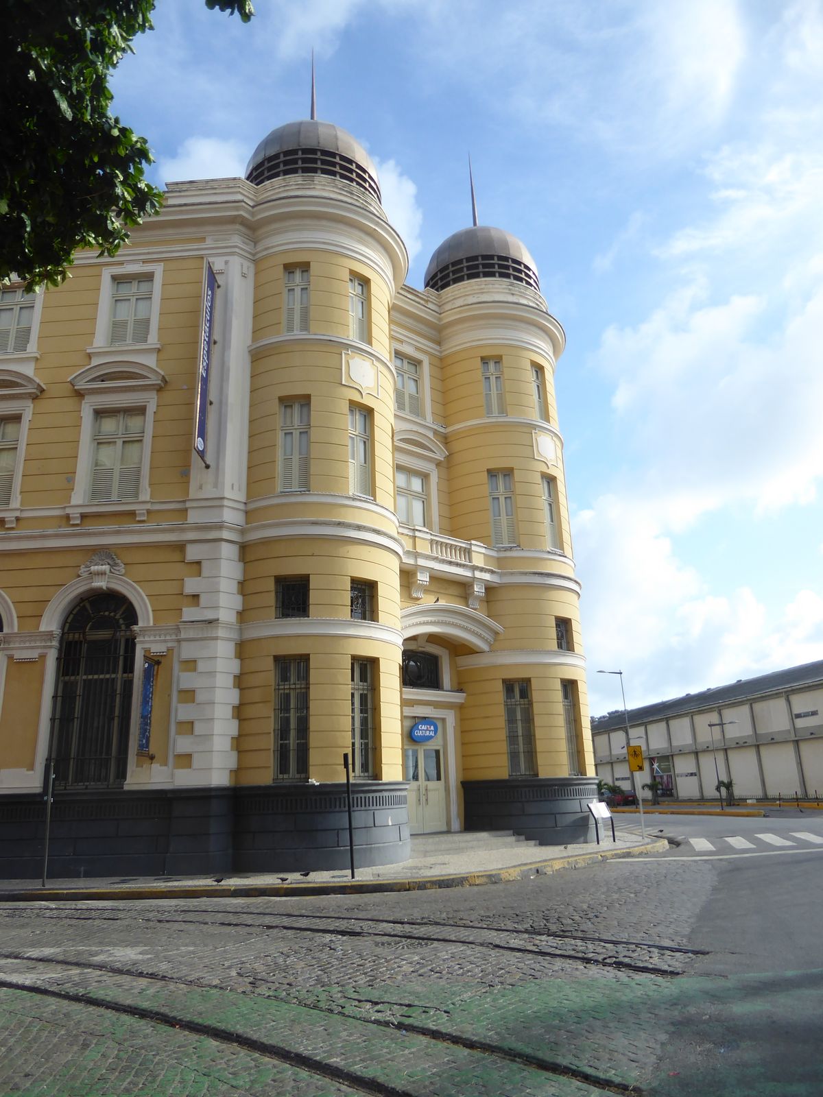 Here's the office of the Bank of London and South America BOLSA. The building later housed the Pernambuco and Paraiba Stock Exchange.