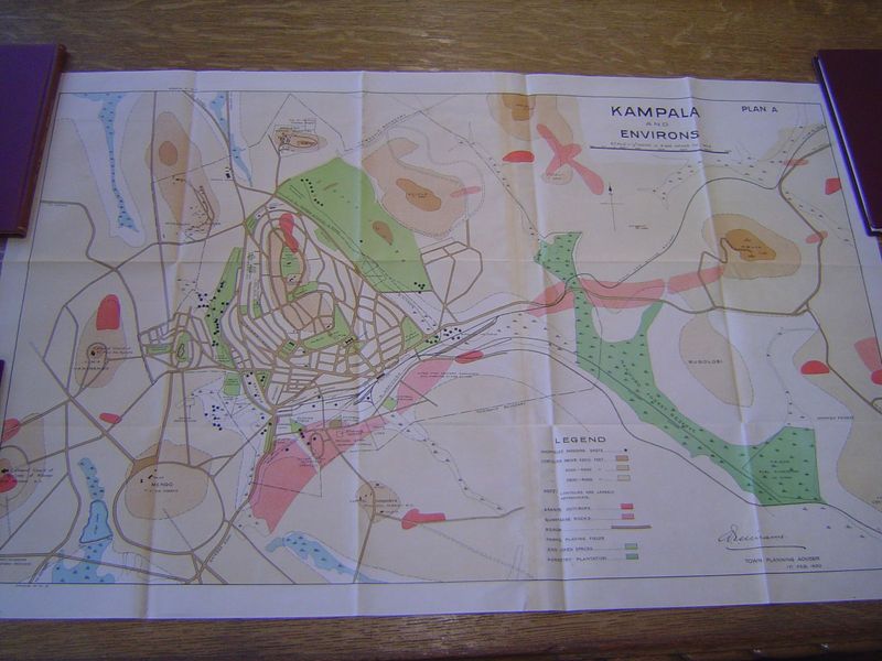 Kampala in 1930 was still a small place, as this map from Mirams volume two suggests. The three ovals in the lower left mark the Anglican an