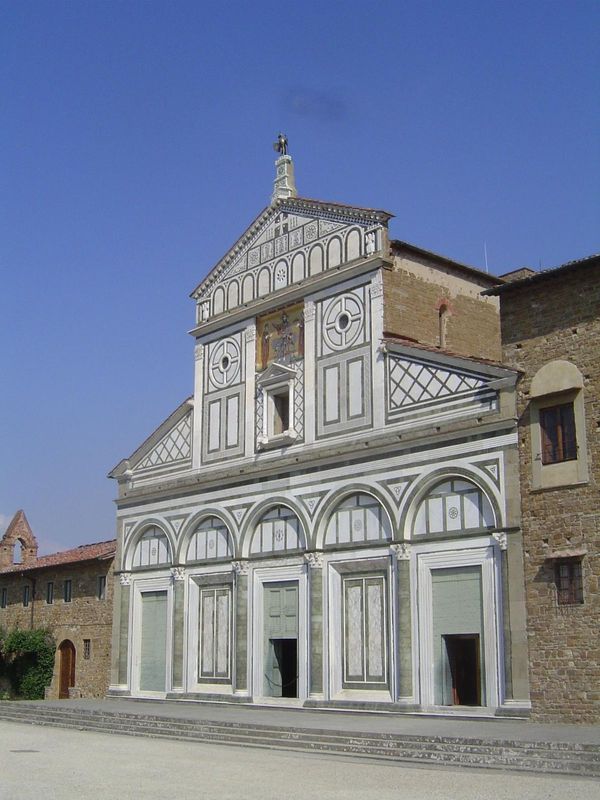 San Miniato al Monte is Florence's oldest church, begun just after 1000 A.D. It's named for Florence's one-and-only martyr, St. Miniato. His