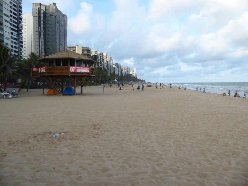 The sand goes on for miles.