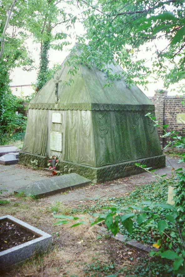 The oddest and perhaps the most intense of them all: Richard Francis Burton rests in a Bedouin tent here at the Mortlake Cemetery, South War