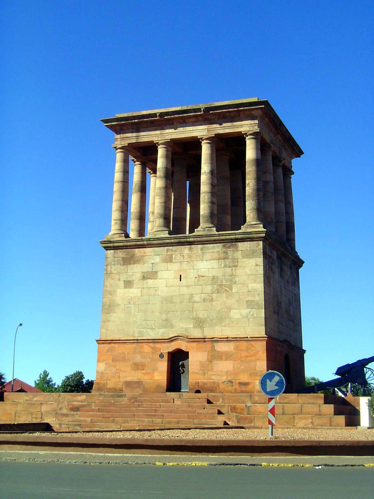 The grander one is the Honored Dead Memorial, modeled on the Nereid monument of Xanthos, known to the English because a reconstruction was o