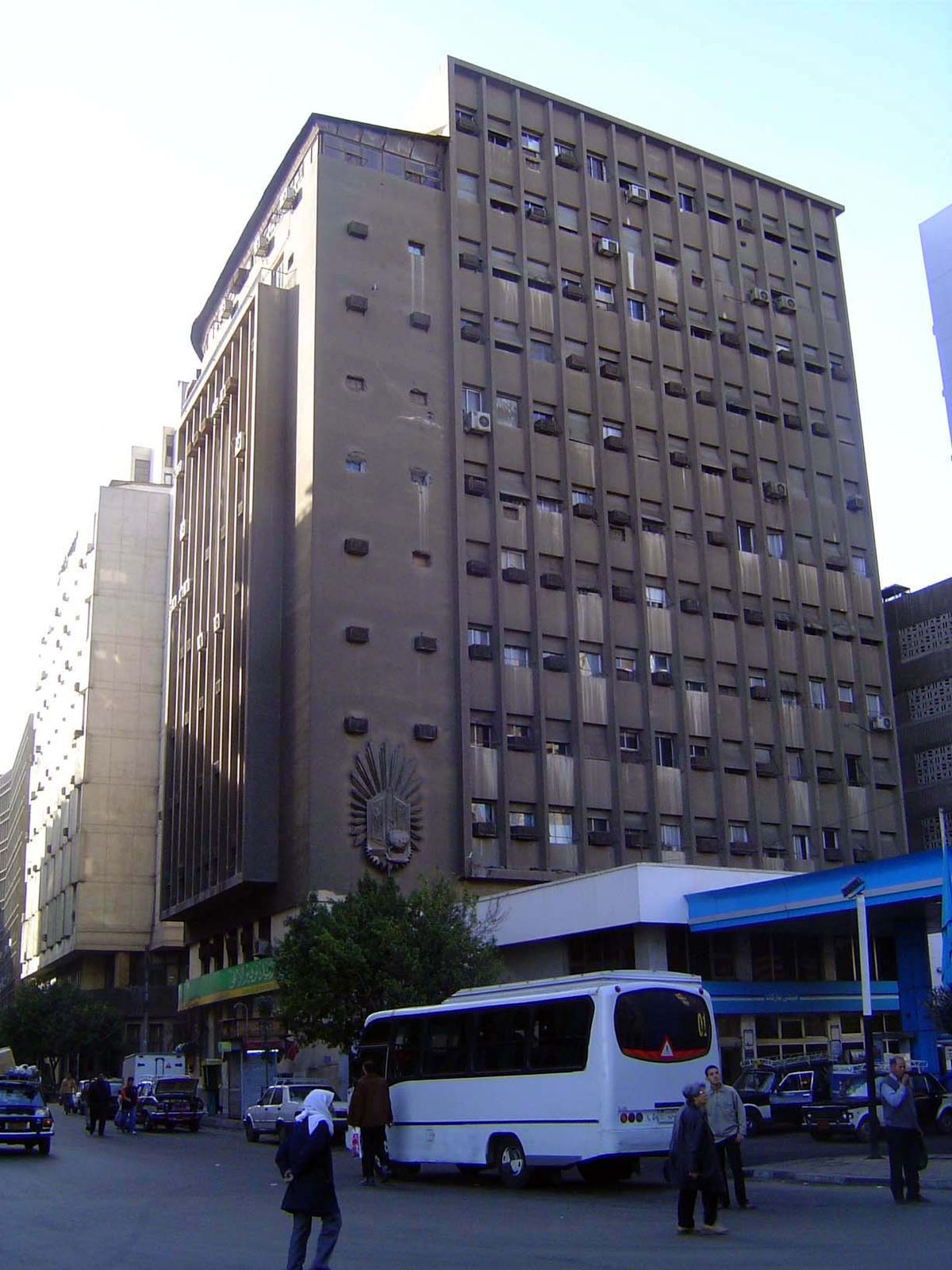 This is the site of Cairo's most famous old hotel, Shepheard's, destroyed during riots in 1952.