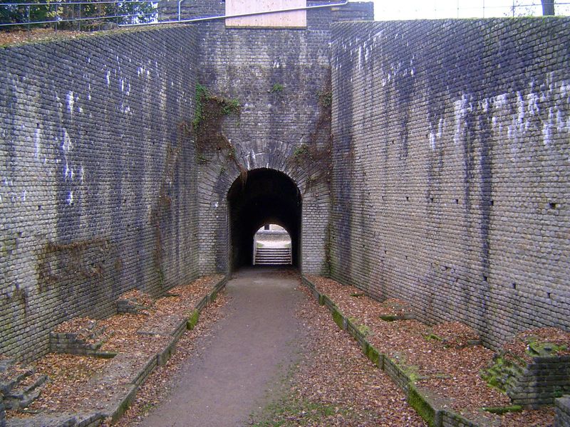 A tunnel to the arena floor.