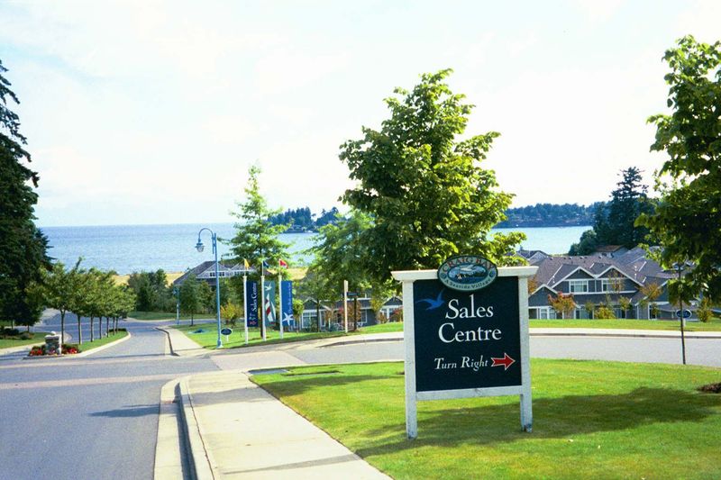 The "new economy" arrives on Vancouver Island with money for retirement- and second-homes. This is at Craig Bay, south of Parksville.