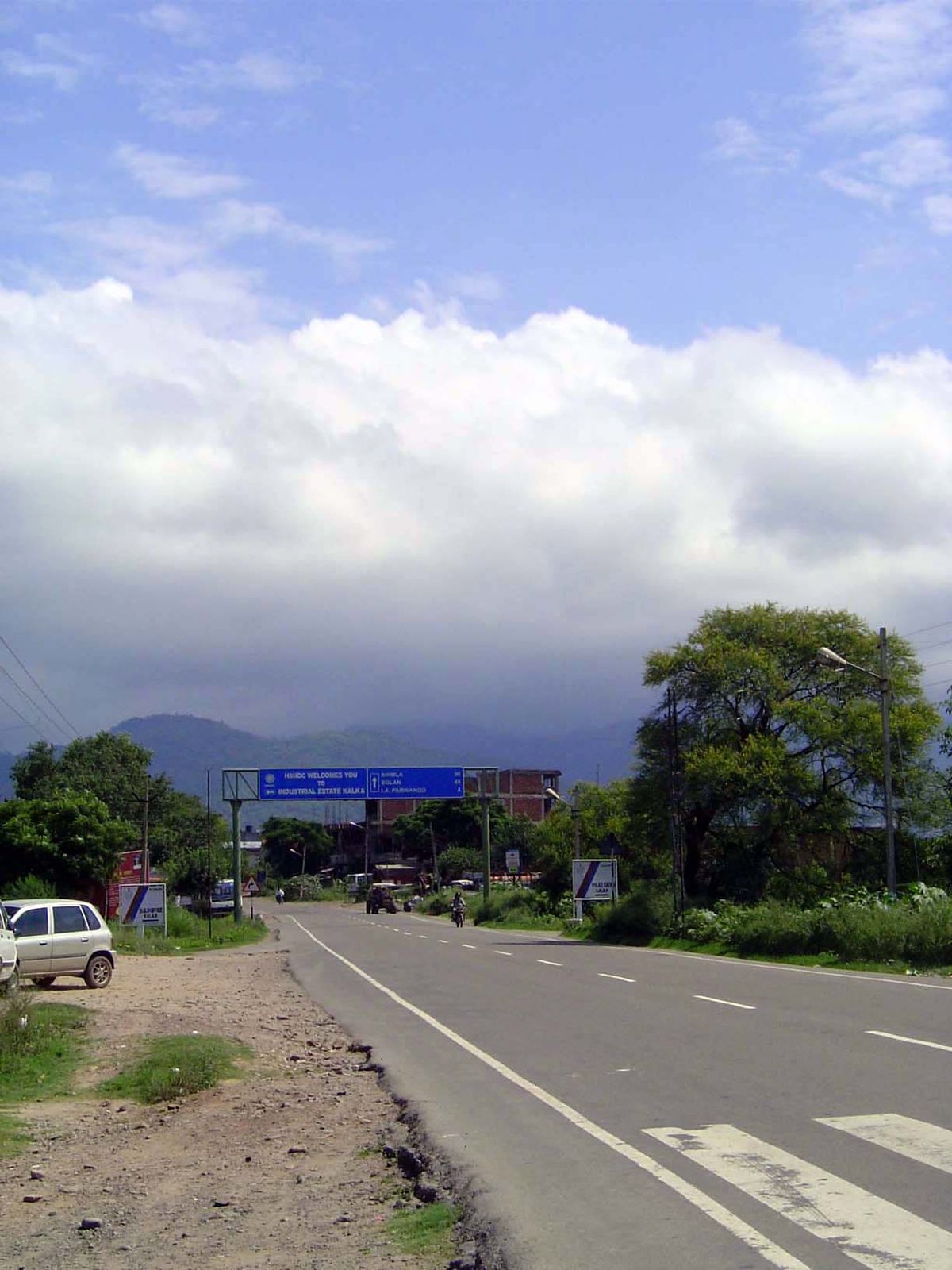 We're leaving Chandigarh and heading into the clouds ahead.