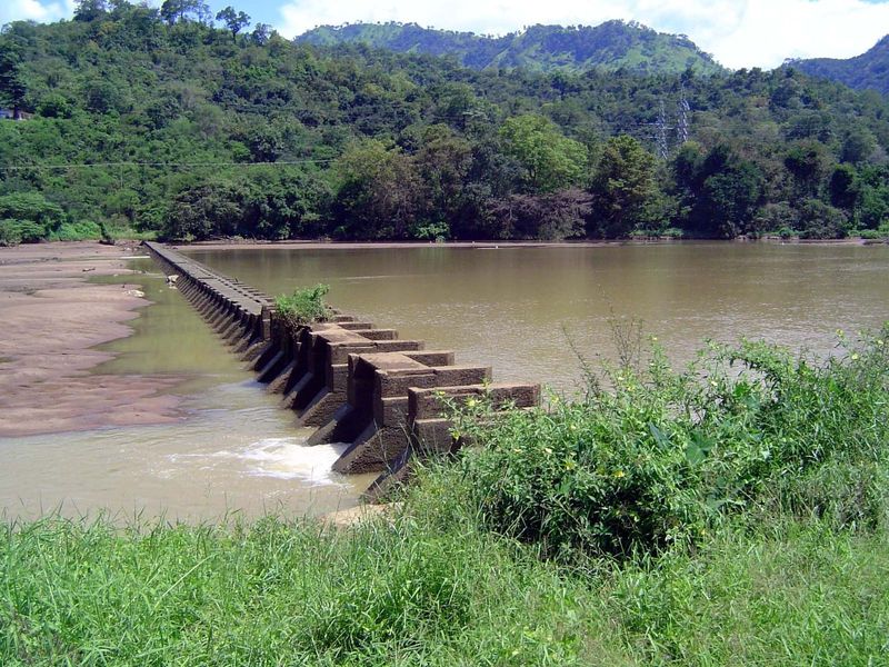 And this is the higher, ponding water so it can enter the canal.