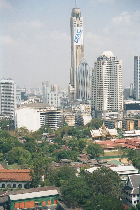 Again from the Siam Square station, this time looking northward toward a proud skyline, but one with lots of towers left nearly empty when T