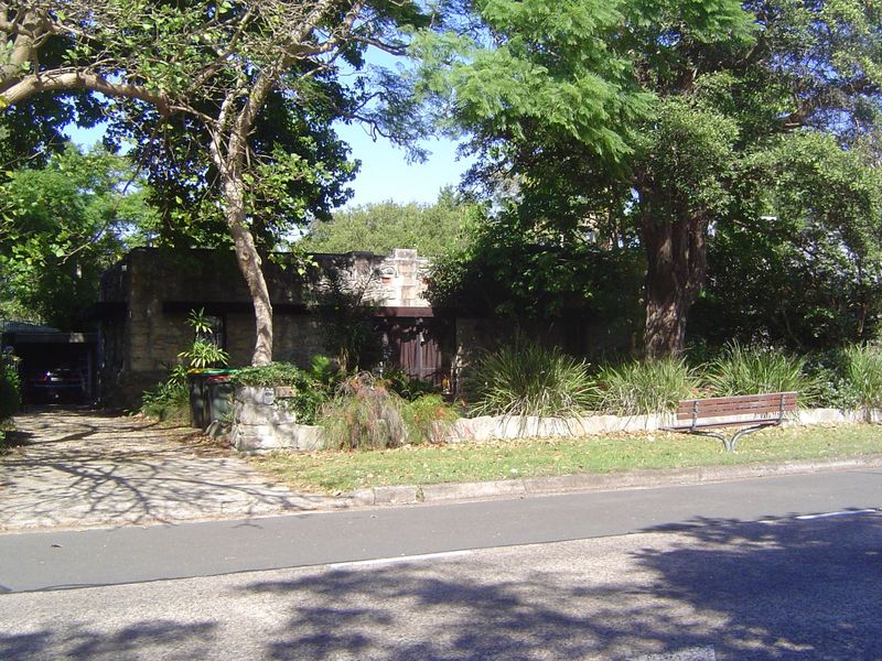 This is one of about 14 surviving homes designed by Walter Burley Griffin and his wife, Marion Mahony Griffin. They had arrived in Australia