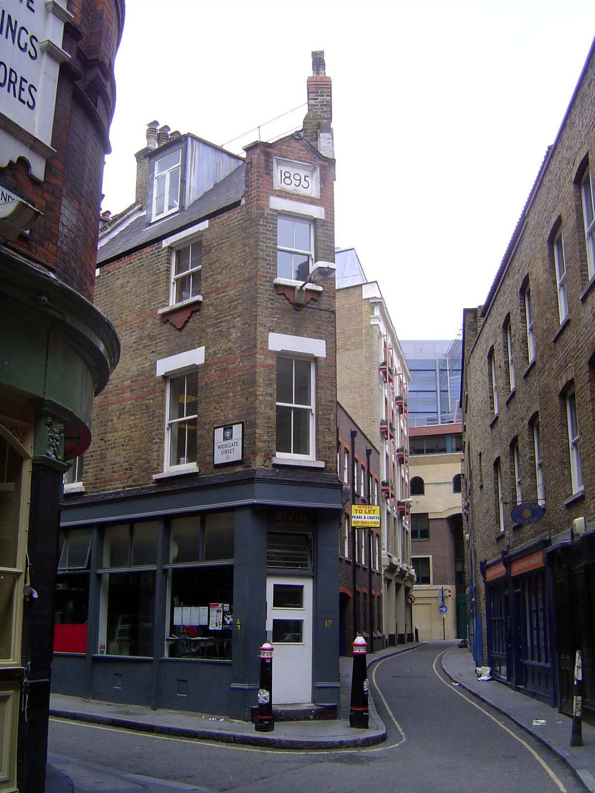 A couple of blocks away, the street and block pattern feels centuries old, as it probably is.