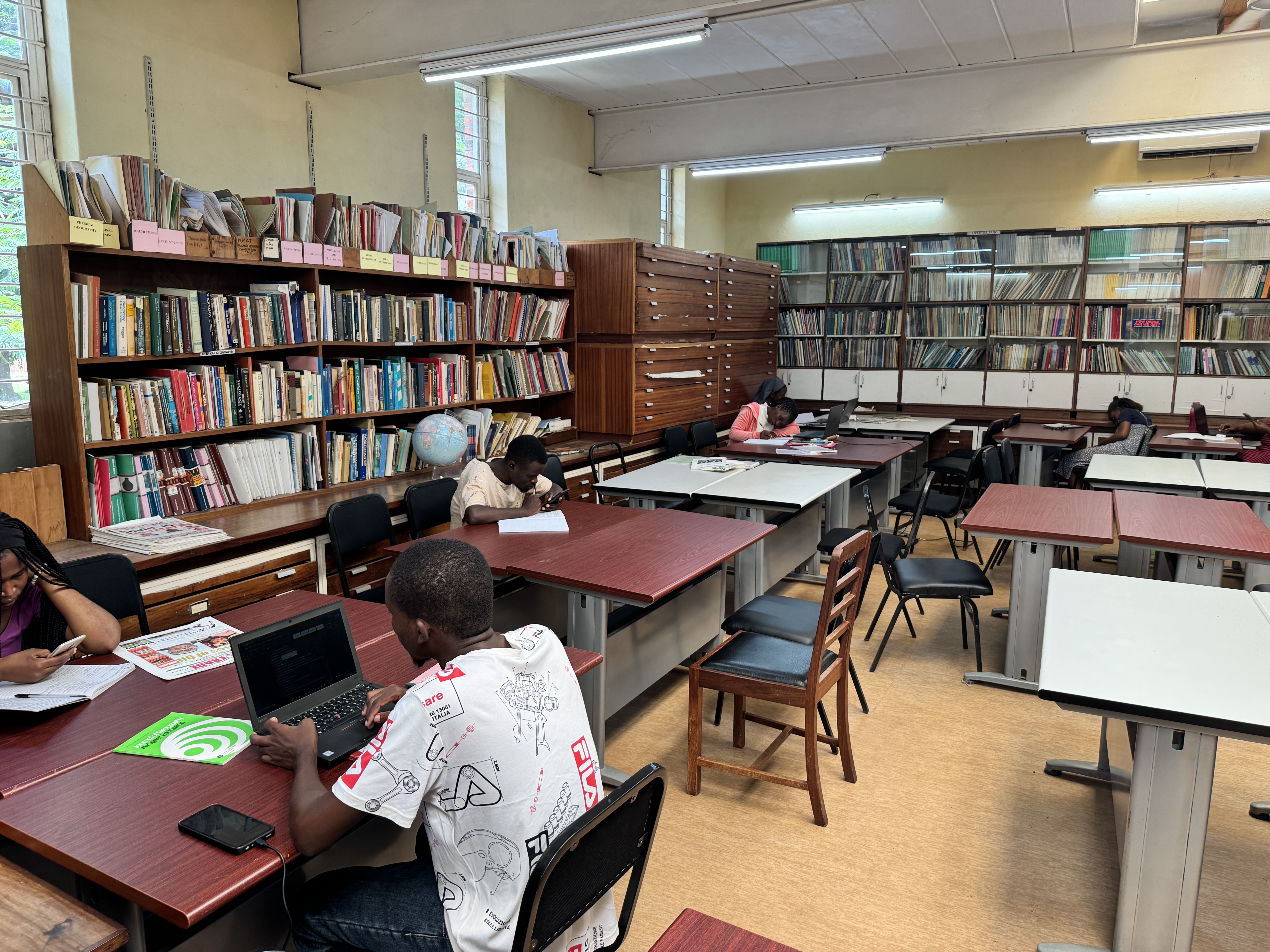 The Geography Department's library.  Hooray!