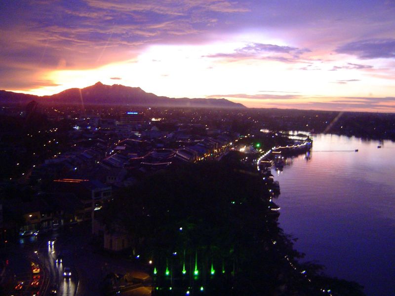 Sunset.