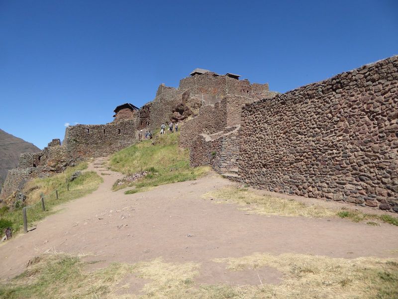 The walls are plenty solid, but not of the best Inca quality, so the implication is that though the location is grand the occupants weren't.