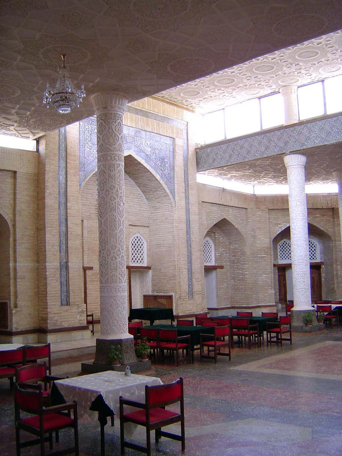 Inside.