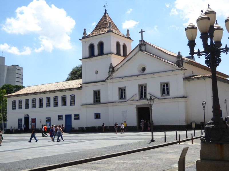 Here we are at the site of the city's founding in 1554. São Paulo was then the only Portuguese settlement not on Brazil's coast, and it woul