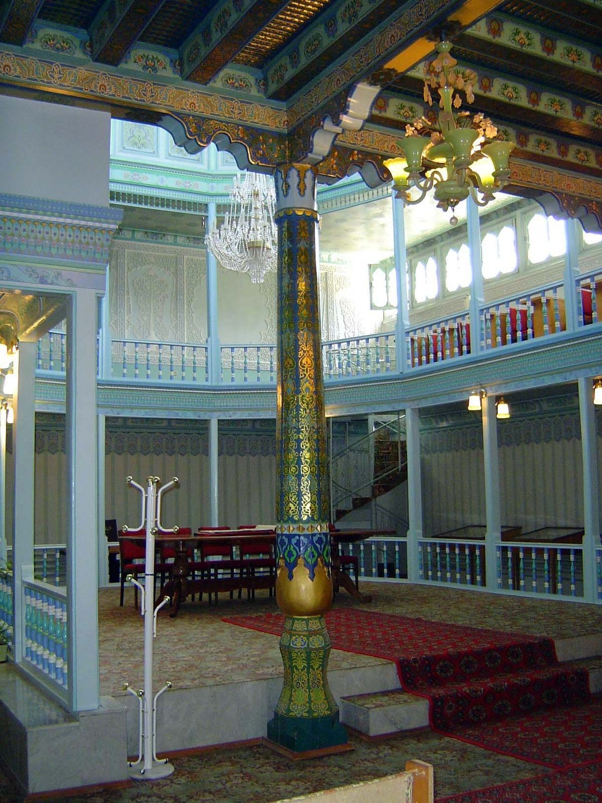 The mosque itself is comparatively simple, almost homely, save for that opulent column.