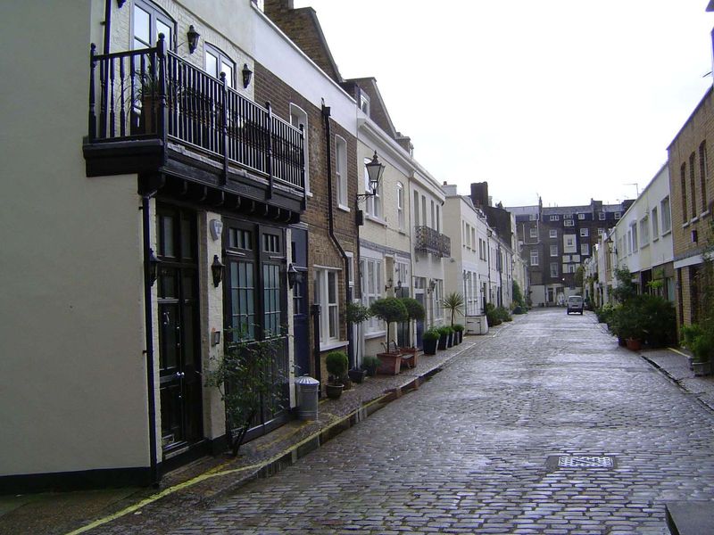Almost a village street, even though it's in the interior of a block.