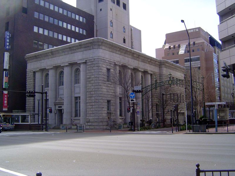 And here's another friend from years past, the Fuji Bank of 1929 but now the Graduate School of the Tokyo National University of Fine Arts a