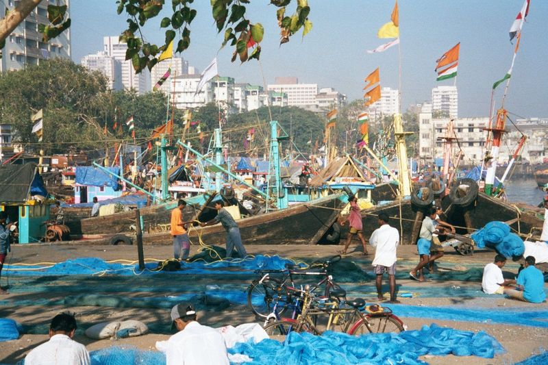 Out beyond the Sassoon Docks, on the east side of Colaba, fishermen ready their nets, as though none of this colonial nonsense had ever take