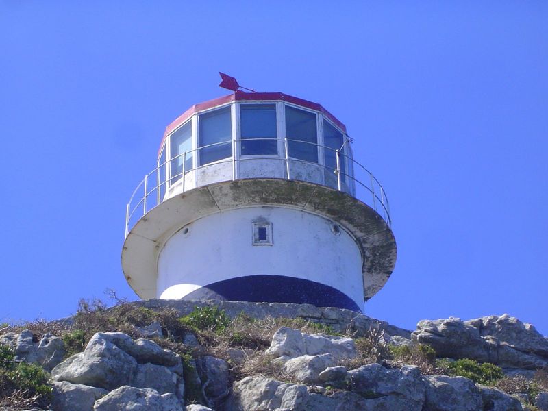 There's also an older lighthouse higher up.