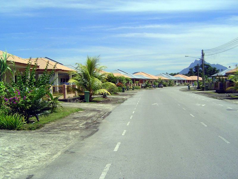 Simpler housing, farther north.