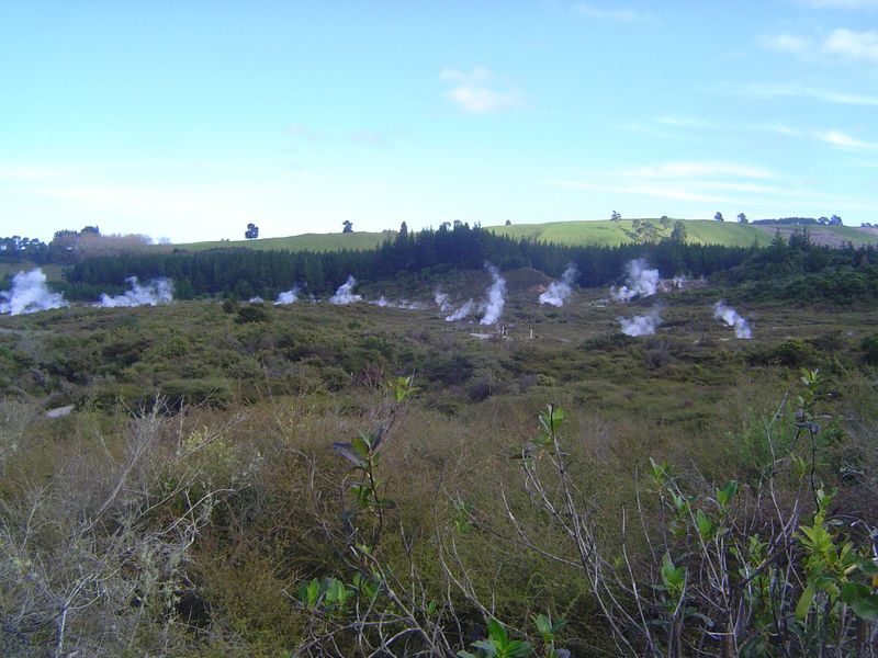 We're a mile to the west and looking over the Craters of the Moon. Odd name, but we're not in charge. Funny thing, the ground here was forme