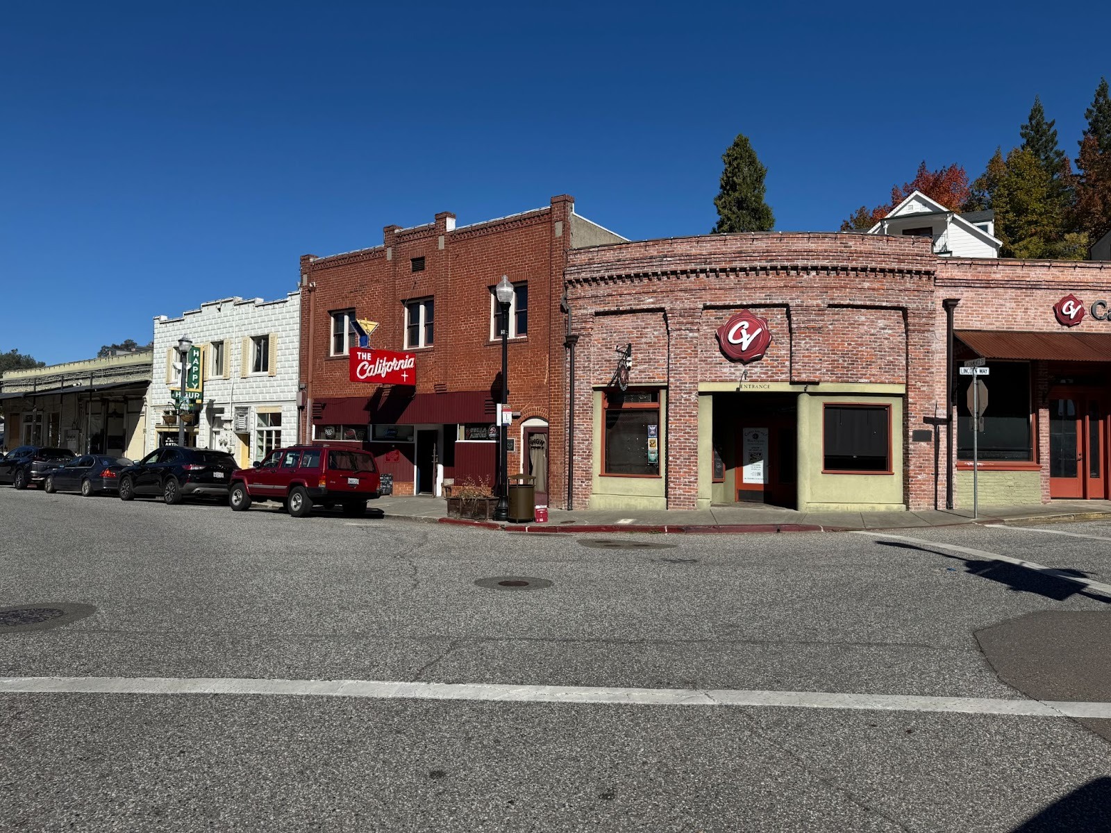 Up the street one block, there's the California bar and Carpe Vino.