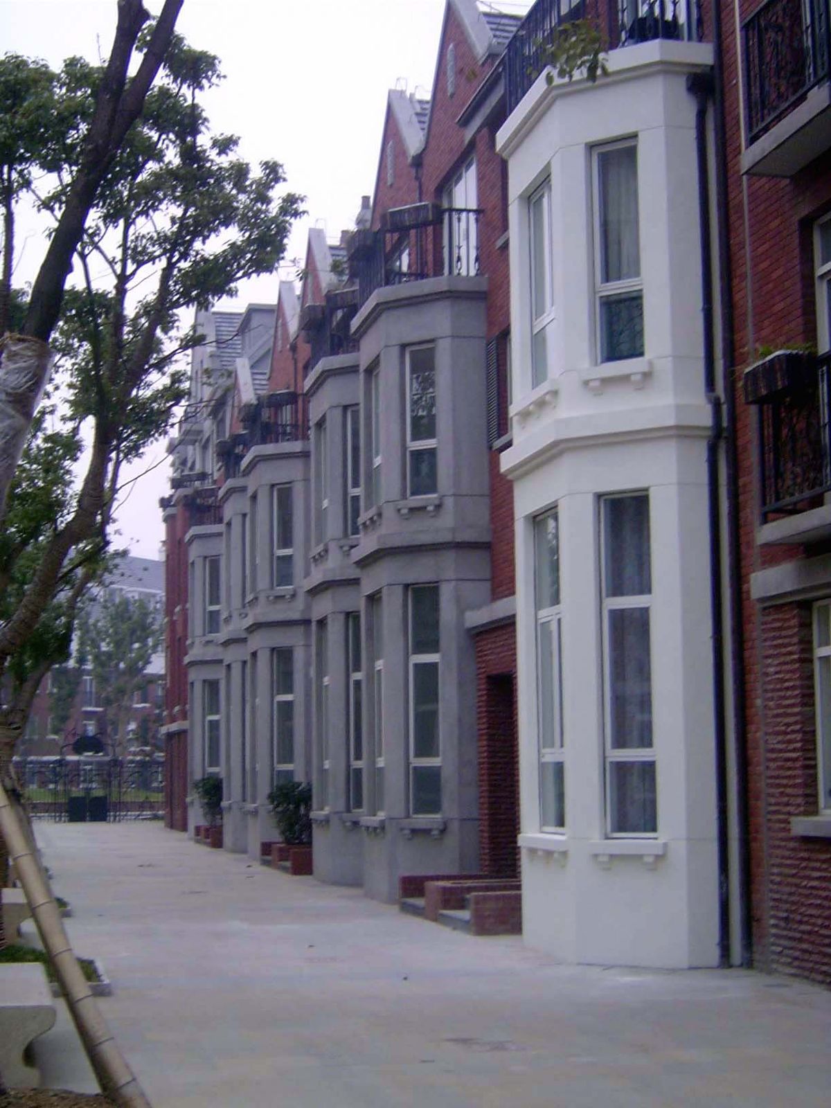 Victorian row houses.
