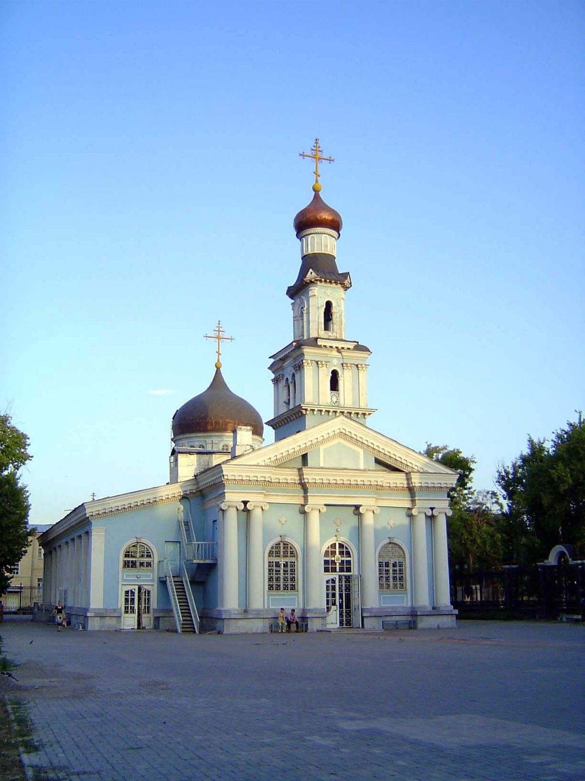 An early outlier: a Russian Orthodox church built in 1872. It's now Tashkent's Assumption Cathedral, because the structure built to be the c