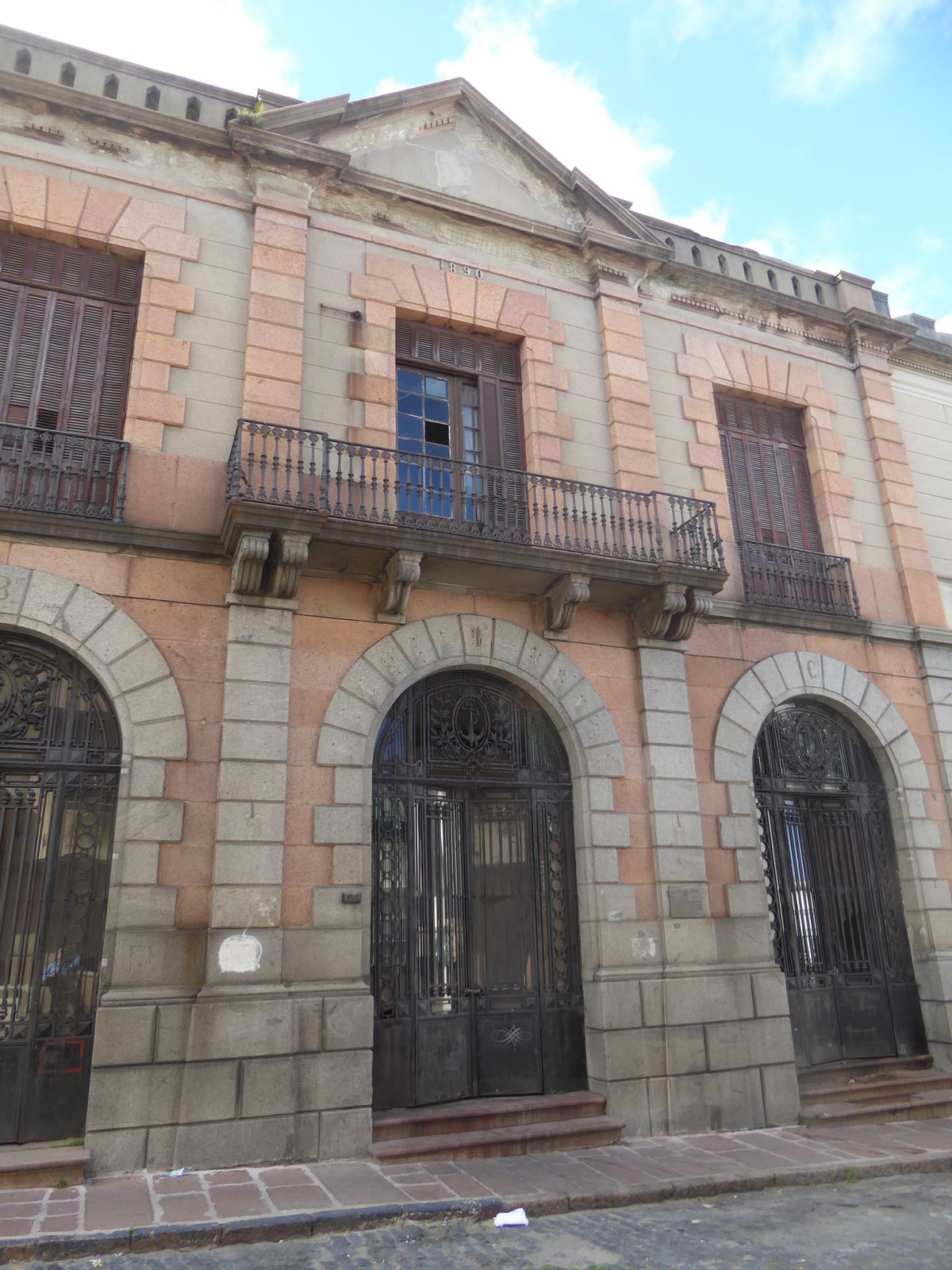 The entrance.